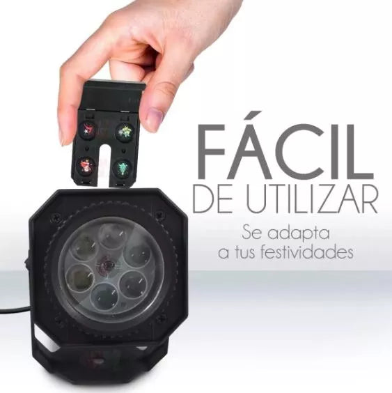 Proyector de Luz LED para Navidad y Halloween