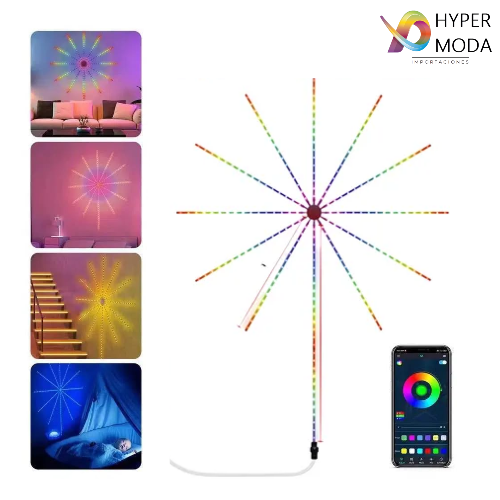Tira de Luz LED Inteligente con App - Luces Ambientales RGB