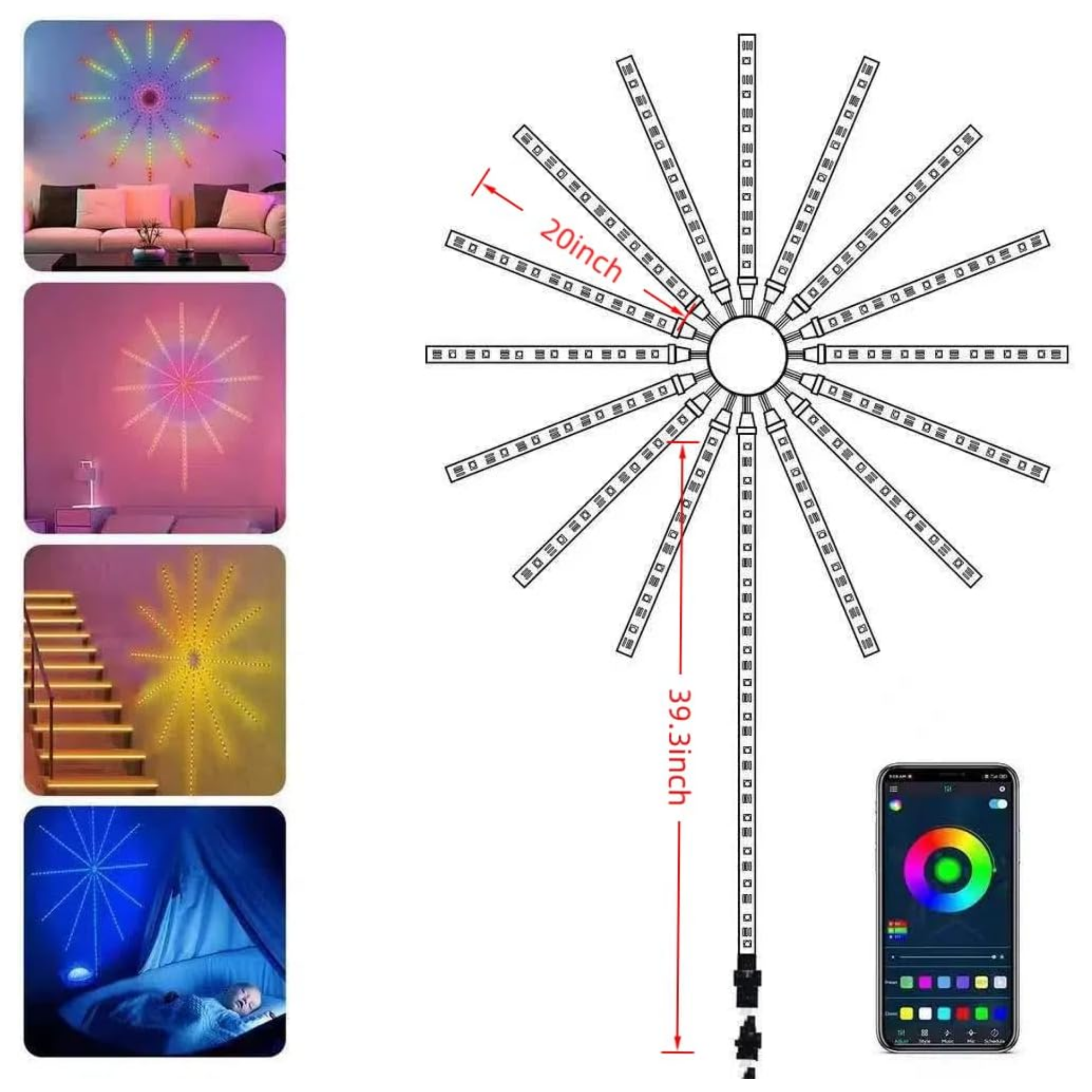 Tira de Luz LED Inteligente con App - Luces Ambientales RGB