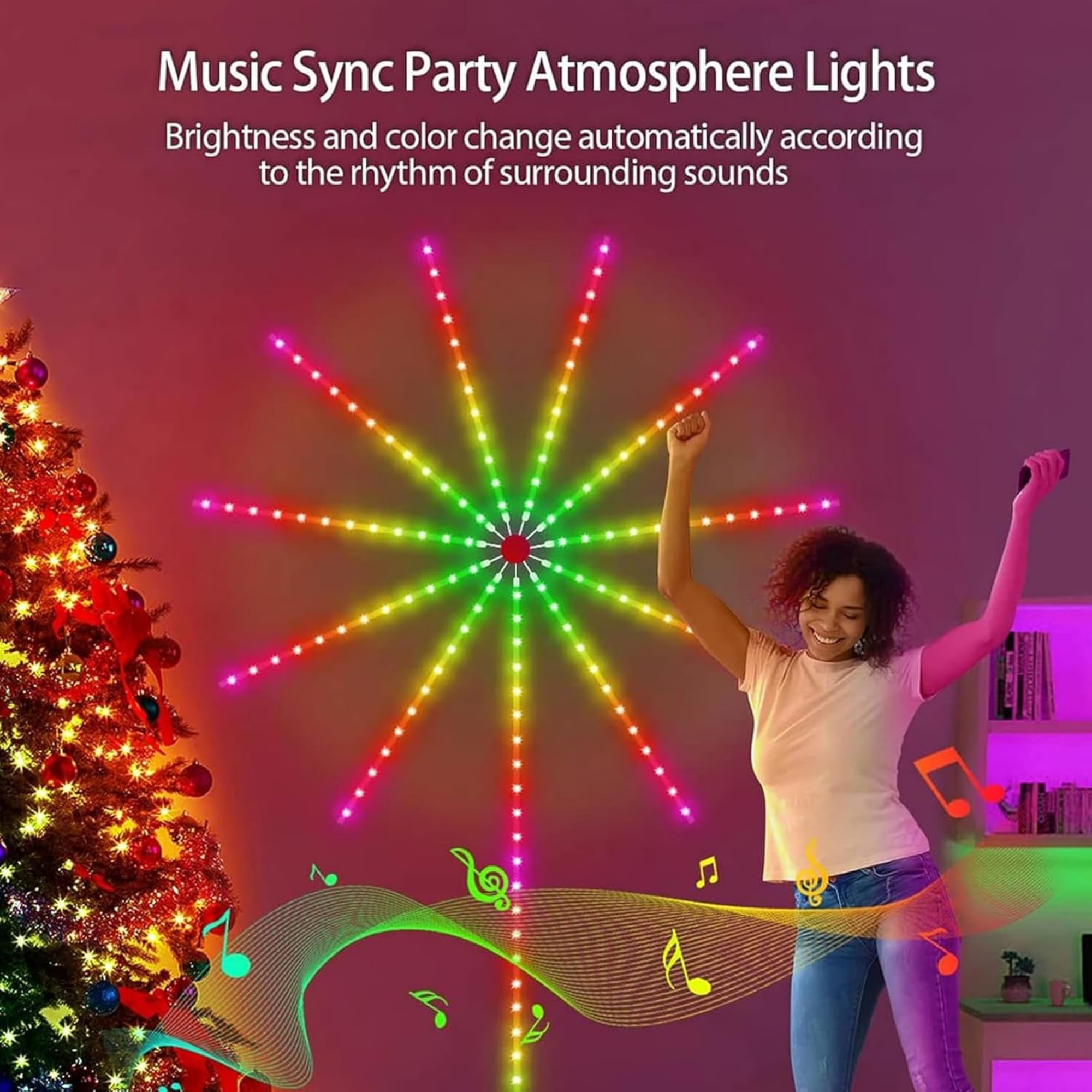 Tira de Luz LED Inteligente con App - Luces Ambientales RGB